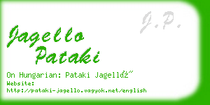 jagello pataki business card